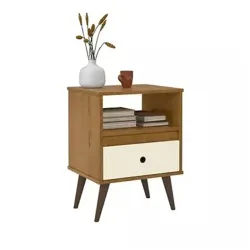 EJ MOVEIS MESA DE CABECEIRA RETRO WOOD NEW FREIJOOFF