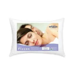 ORTOBOM TRAVESSEIRO FLOCOS ESPUMA FLOCADA