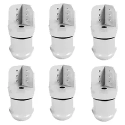 TCIL KIT 6 PES PLASTICO C REGULAGEM BRANCO