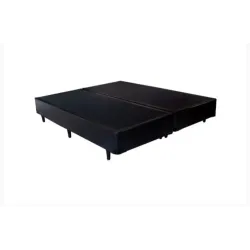 BASE QUEEN MÉXICO CORINO - PRETA 158X198X30 (QUEEN)