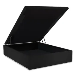 BASE BOX ORTOBOM BASE SOMMIER BAU PHYS COURINO PRETA 138X188X39