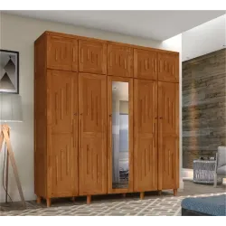 ATRAENTE MOVEIS ROUPEIRO MARANHAO 5PORTAS CASTANHO