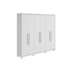LOPAS ROUPEIRO ARIES 6 PORTAS C PES BRANCO