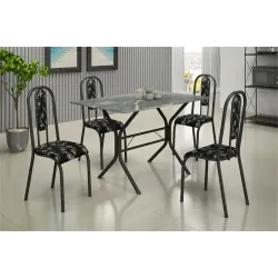 TEIXEIRA CONJ CABO FRIO 4 CAD LISBOA PRATA 120X75