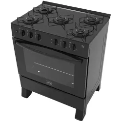 REALCE FOGAO ARES GLASS 5BOCAS PRETO