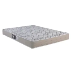 DESIGN COLCHAO D45 158X20 TEC SUEDE BORDADO BEGE