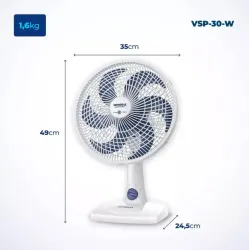 MONDIAL VENTILADOR DE MESA VSP 30CM 6 PAS 110V BRANCO