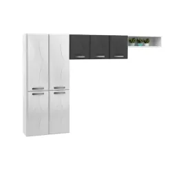 TELASUL COZINHA COMPACTA RUBI SMART PRETA NINCHO S VIDRO