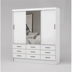 CARIOCA ROUPEIRO SEVILHA 3 PORTAS C ESPELHO BRANCO