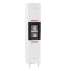 TELASUL PANELEIRO SIMPLES 1 PORTA VIDRO MIRAGE PRETO