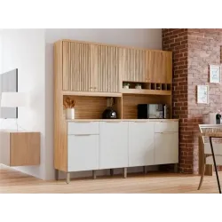 RONIPA KIT CONCORD 8 PORTAS  AMENDOA/BRANCO