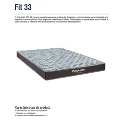 ORTOBOM COLCHAO CASAL FIT D33 138X20