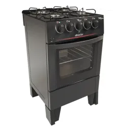 BRASLAR FOGAO 4 BOCAS TOP GLASS PLUS COM MESA DE VIDRO BLACK