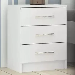 EVIDENCIA CRIADO MUDO 3 GAVETAS BRANCO