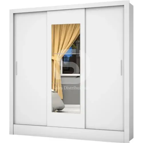 CARIOCA ROUPEIRO SANTIAGO 3PTS C PE E ESPELHO BRANCO