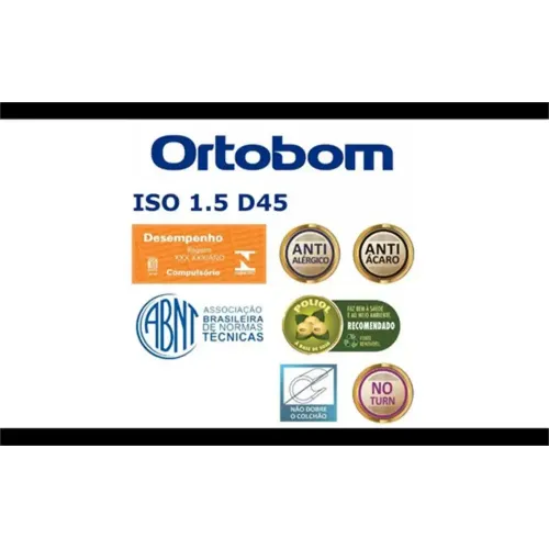 ORTOBOM COLCHAO D4 5ISO 150 ORTOPILLOW 138X188X28