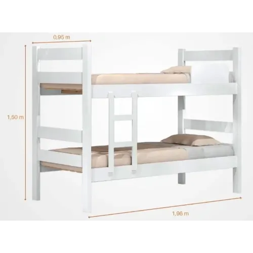 J&A MÓVEIS - BELICHE PRISMA PLUS - BRANCO
