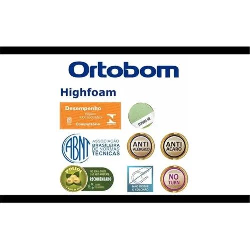 ORTOBOM COLCHAO HIGHFOAM CASAL 138X188X28