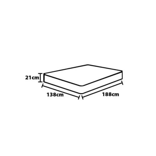 ORTOBOM COLCHAO CASAL NEW CARING NANOLASTIC 21X138X188CM