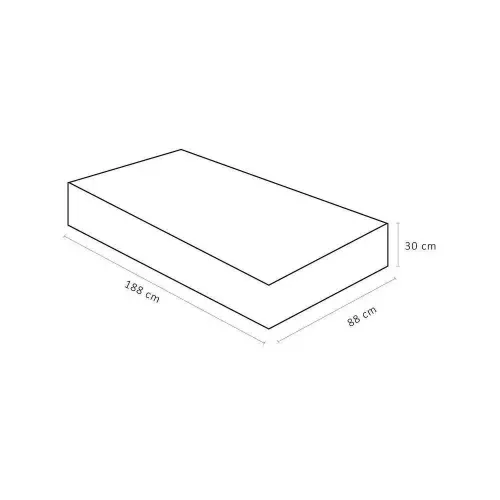 ORTOBOM COLCHAO SOLTEIRO AIRTECH SPRINGPOCKET MOLAS 88X188X25
