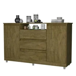 PRIMUS COMODA 2 PORTAS E 3 GAVETAS VENUS AMENDOA WOOD