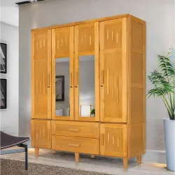 ATRAENTE MOVEIS ROUPEIRO MARANHAO 4 PORTAS IMBUIA