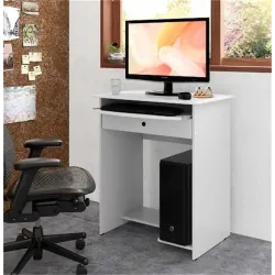EJ MOVEIS MESA DE COMP PRATICA COM GAVETA BRANCO