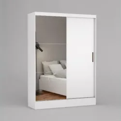 CARIOCA ROUPEIRO SANTIAGO 2 PORTAS C PE E ESPELHO BRANCO