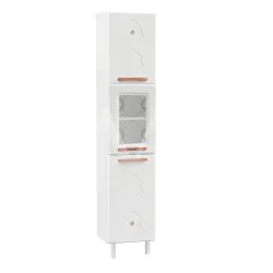 TELASUL PANELEIRO SIMPLES 1 PORTA VIDRO MIRAGE BRANCO