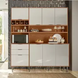 LUKALIAM KIT COZINHA VIENA 1.8 JEQUITIBA/AREIA