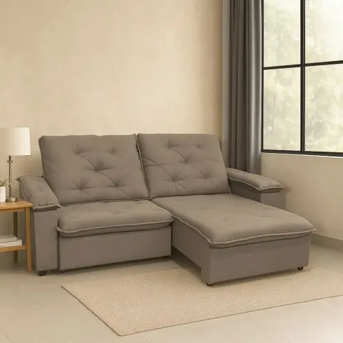 ECOTEC RETRATIL VENEZA  2,30M LINHO BEGE