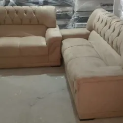 FLEX ESTOFADOS PANAMA 3X2 SUED AMASSADO CARAMELO