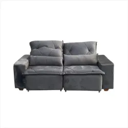 SUDOESTE ESTOFADO SAO TIMOTEO RETRATIL 2,40 VELUDO 10013 CINZA