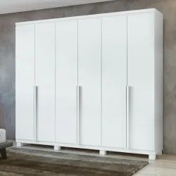 LOPAS ROUPEIRO ALONZO 6 PTS COM PES BRANCO