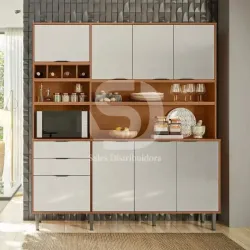 LUKALIAM KIT COZINHA VIENA 1.8 JEQUITIBA/OFF WHITE