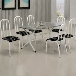 TEIXEIRA CONJ CABO FRIO 6 CAD LISBOA BRANCA 140X75