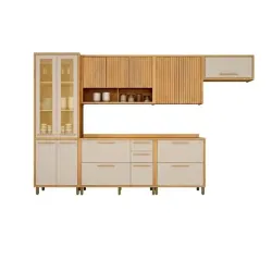 VALDEMOVEIS COZINHA TORINO 6 PEÇAS CINAMOMO/OFF WHITE