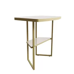 LUKALIAM - MESA LATERAL LILE 0.43 - OFF WHITE/DOURADO