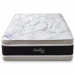 MERON - COLCHÃO SOFT DALLAS SPRING - MARROM 138X36 (CASAL)