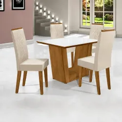 ART PANTA - MESA ITÁLIA C/CAD - CANELA/RUSTBEGE