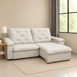 ECOTEC - RETRATIL VENEZA 2,30M - LINHO BEGE