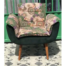 SPERART POLTRONA OLINDA TECIDO VERDEESTAMPADO 143148