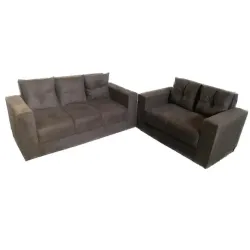 ORTOLIFE CONJUNTO 2X3 LUGARES ORTOPOP C ALMOFADAS MARROM