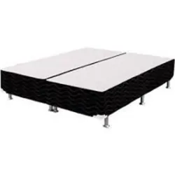 CONJUNTO ORTOBOM ISO SUPERPOCKET MOLAS BASE SOMMIER LIGHT PRETA 193X20